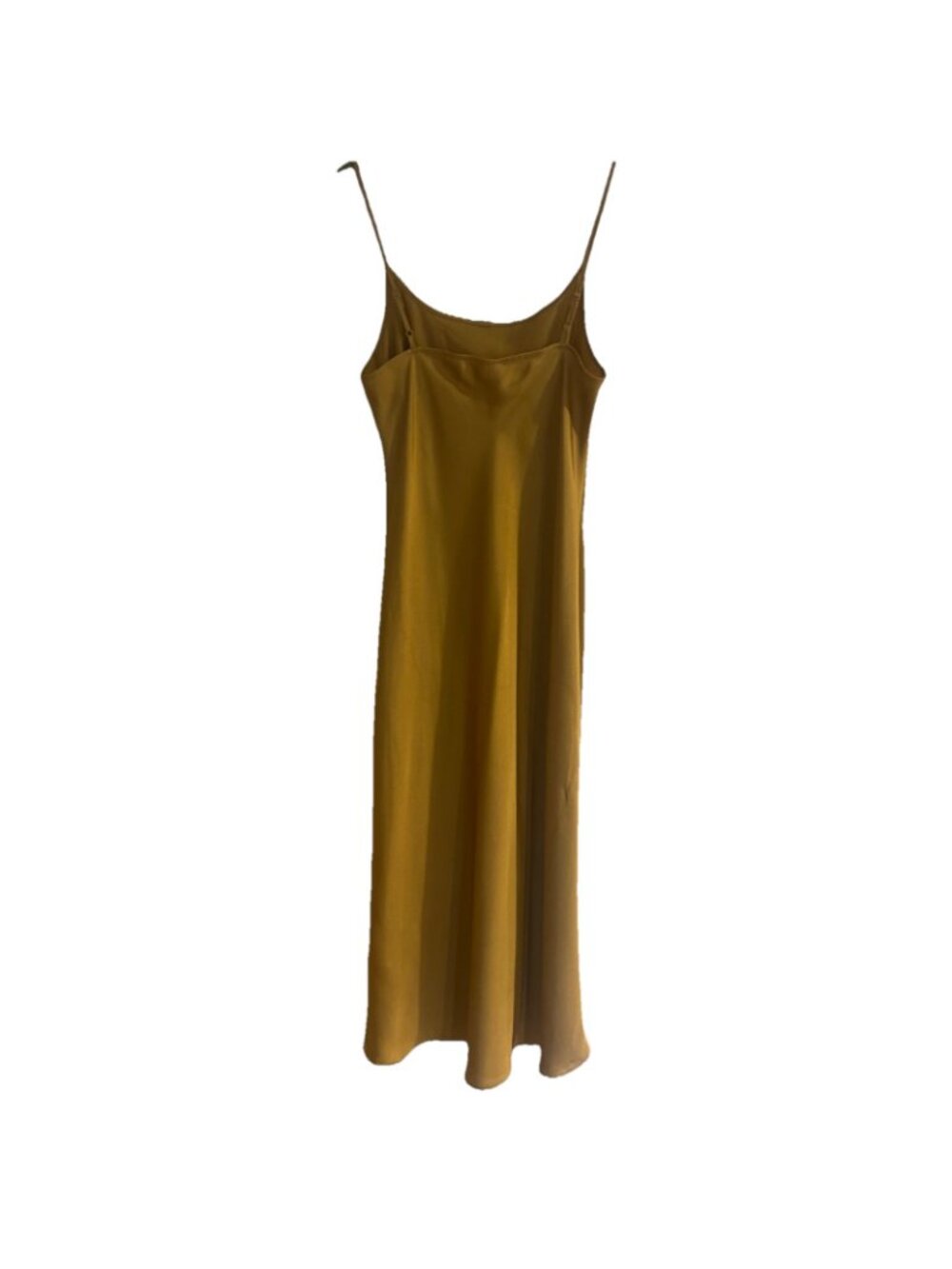 Levi's Dalia Slip Dress Gold Womens Sz L Silky Slip Dress Coquette - Picture 5 of 13